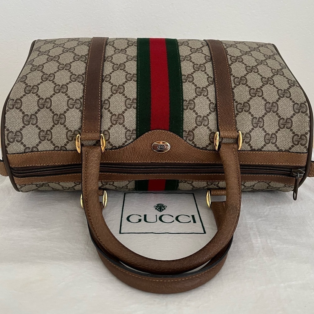 Gucci Original Edition Sherry Line Boston Collection Pre Ophidia 1980’s Italy - Picture 5 of 17